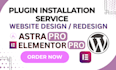 design a lightning fast wordpress business website using elementor pro or astra