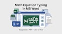 type or format complex math equations in ms word