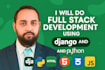 do full stack web development using django and react js