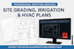 draw site grading irrigation hvac and blueprint plans in autocad
