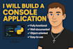 build a python, c or cpp console app or cli tool