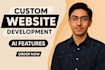 do full stack website development as front end, back end developer and ai models