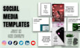 design eye catching social media canva template,posts