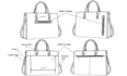 create custom handbag and women bag designs with techpack