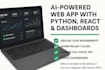 develop web apps with python, react and dashboards