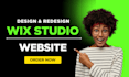 design a modern wix studio website using wix studio