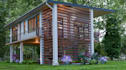 craft 3d facade house,landscape,ranch house design,pavilion,duplex rendering,skp