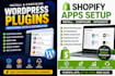 do shopify apps or plugins installation on shopify website
