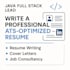 write a professional, ats optimized resume and cover letter