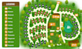 draw rv park map and campground map in vector illustrator