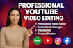 do professional youtube video editing