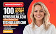 provide high da SEO guest post backlinks and publish articles