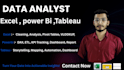 do data entry and data analyst