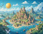 create city, event, tourist, and fantasy map illustration