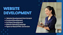 do custom website development as a full stack developer