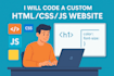 code a custom HTML CSS js website