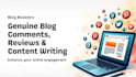 write genuine blog comments, reviews, and engaging content