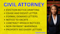 write an effective eviction notice, cease and desist, demand letter
