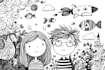 illustrate any image in doodle style