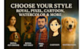 draw your pet or you in 5 unique portrait styles