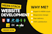 be professional mern stack developer , full stack web developer for web app