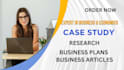 do economic business research and case study