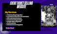 build your event website, event ticket selling website with booking features