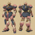 draw mecha robot character sheet design