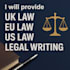 do UK law eu law US law and legal writing