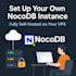 set up a self hosted nocodb instance on your vps