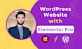 design, redesign your wordpress website with elementor pro