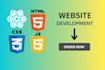 be frontend developer in figma to html css tailwind, react, website development