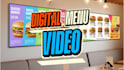 make digital menu video or animated board menu screen