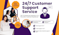 provide professional customer support, chat support, email support