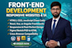 design and develop a responsive front end landing page