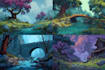 design 2d game concept art background and environment