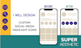 design social media highlight icons