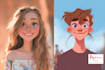 design a 2d cartoon character