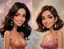 draw artistic cartoon caricatures