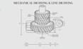 do mechanical drawing line tracing and mechanical illustration line drawing