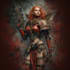make a warhammer 40k character art and illustration