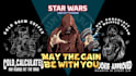 design a custom sci fi logo inspired by star wars style