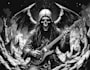 create dark art and heavy death metal illustration