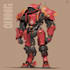 draw mecha robot character design