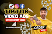 do tik tok video ads with amazing hook