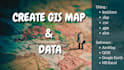 create gis map and data using kml, kmz, shp, excel format, gps data