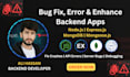 build a scalable node js express backend with rest api integration