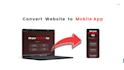 convert website to mobile app with android native or flutter cross platform