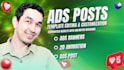 do ads post and animation