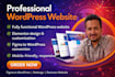 create website and do website development using wordpress elementor